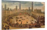 Festival in the Piazza del Campo, Siena by Vincenzo Rustici