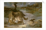 The She-Wolf Suckling Romulus and Remus by Agostino Annibale (1560-1609) & Ludovico (1555-1619) Carracci