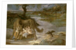 The She-Wolf Suckling Romulus and Remus by Agostino Annibale (1560-1609) & Ludovico (1555-1619) Carracci