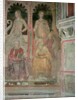 The Church Militant and Triumphant, in the Spanish Chapel, detail of Rhetoric, Cicero, Grammar and Aelius Donatus, 1366-68 by Andrea di Bonaiuto
