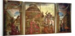 Polyptych depicting St. George and the Dragon and the Annunciation, 1469 by Cosimo Tura