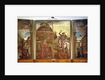 Polyptych depicting St. George and the Dragon and the Annunciation, 1469 by Cosimo Tura