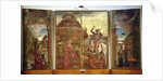 Polyptych depicting St. George and the Dragon and the Annunciation, 1469 by Cosimo Tura