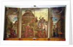 Polyptych depicting St. George and the Dragon and the Annunciation, 1469 by Cosimo Tura