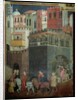 Effects of Good Government in the City, detail of architecture and citizens, 1338-40 by Ambrogio Lorenzetti