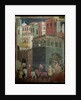 Effects of Good Government in the City, detail of architecture and citizens, 1338-40 by Ambrogio Lorenzetti