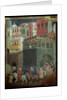 Effects of Good Government in the City, detail of architecture and citizens, 1338-40 by Ambrogio Lorenzetti