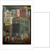 Effects of Good Government in the City, detail of architecture and citizens, 1338-40 by Ambrogio Lorenzetti
