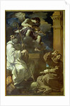 St. Francis in Ecstasy and St. Benedict with an Angel Musician, 1620 by Guercino