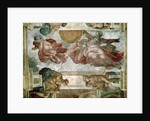 Sistine Chapel Ceiling: Creation of the Sun and Moon, 1508-12 by Michelangelo Buonarroti