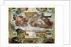 Sistine Chapel Ceiling: Creation of the Sun and Moon, 1508-12 by Michelangelo Buonarroti