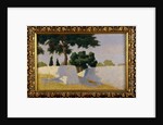 Landscape with white walls by Damaso Bianchi