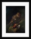 An owl with its prey by Unknown Artist