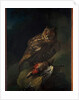 An owl with its prey by Unknown Artist