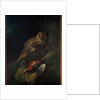 An owl with its prey by Unknown Artist