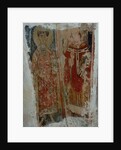A deacon saint and a bishop saint by Byzantine School