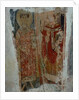 A deacon saint and a bishop saint by Byzantine School