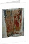 A deacon saint and a bishop saint by Byzantine School