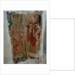 A deacon saint and a bishop saint by Byzantine School