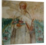St. Romuald, founder of the Carthusian Monastery in Camaldoli, detail by Italian School