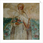 St. Romuald, founder of the Carthusian Monastery in Camaldoli, detail by Italian School
