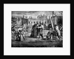 One of the miracles of St. Bartholomew, who prevents a column from falling, 1610 by Domenichino