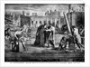 One of the miracles of St. Bartholomew, who prevents a column from falling, 1610 by Domenichino
