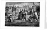 One of the miracles of St. Bartholomew, who prevents a column from falling, 1610 by Domenichino