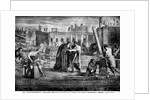 One of the miracles of St. Bartholomew, who prevents a column from falling, 1610 by Domenichino