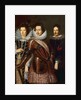 Portrait of Marie Madeleine of Austria, Cosimo II and Ferdinand II de Medici, c.1640 by Justus Sustermans