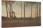 Landscape of the Villa Borghese, 1906 by Giuseppe Pellizza da Volpedo