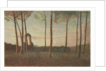 Landscape of the Villa Borghese, 1906 by Giuseppe Pellizza da Volpedo