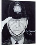 Portrait of Jack Warner as Dixon of Dock Green by Barry Fantoni