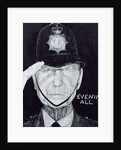 Portrait of Jack Warner as Dixon of Dock Green by Barry Fantoni