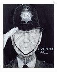 Portrait of Jack Warner as Dixon of Dock Green by Barry Fantoni