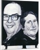 Portrait of Morecambe and Wise by Barry Fantoni