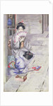 Geisha Drinking Tea by George F. Henry
