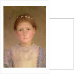 The Daisy Wreath - A Study in Low Light, 1890 by George Clausen