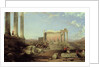 The Ruins of the Temple of the Sun at Baalbec, 1861 by David Roberts