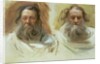 Study of Two Heads: The Prophets, c.1892 by John Singer Sargent
