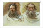 Study of Two Heads: The Prophets, c.1892 by John Singer Sargent