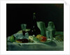 Still Life - Bottle and Fruit by George Leslie Hunter