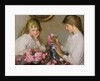 Two Girls Arranging Posies by George Clausen
