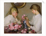 Two Girls Arranging Posies by George Clausen