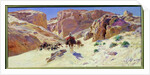 Caravan in the Desert by Eugene Alexis Girardet