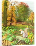Squirrel on a Fallen Tree, 1995 by Raymond Booth