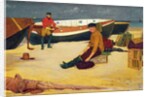 Cleaning the Lines, 1900 by Joseph Edward Southall