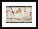 Warriors fighting by Etruscan