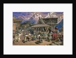 Puja at Chini Bashahr, Himalayas, c.1859-66 by William 'Crimea' Simpson