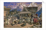Puja at Chini Bashahr, Himalayas, c.1859-66 by William 'Crimea' Simpson